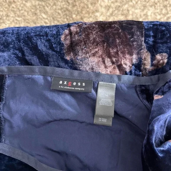 Y2k whimsigoth boho fairy floral velvet maxi skirt - Picture 4 of 4